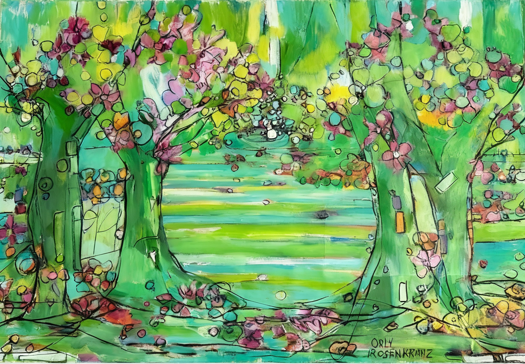 Tree of Life II — acrylic on canvas